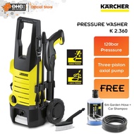 [FREE Car Shampoo + Hose] Karcher K2.360 K2 Series High Pressure Washer 120 bar