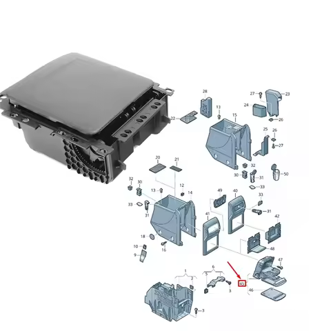 N68R--Car Rear Center Console Cup Holder Assy 7N0-862-533-NA2 For VW Tiguan 2009-2017 Water Cup Drin