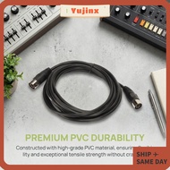 YUJINX 7 Pin DIN Cable Male to Male, Plug and Play 3 Meters / 9.8ft DIN Extension Cord, Professional