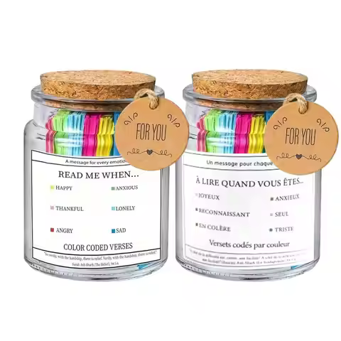 NEW Quran Verse Jar Scripture Hope And Prayer Jar English Or French Emotional Scripture Jars For Chr