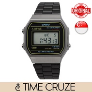 [Time Cruze] Casio A168 Adjustable Stainless Steel Digital Vintage Heritage Dial Unisex Watch A168WE