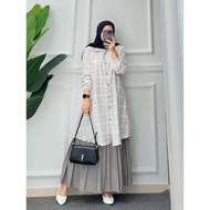 KATUN KEMEJA ZARA MARIANA HARUKA OHANA PREMIUM COTTON SKIRT SET ACTIVE BUTTON SHIRT TOP FOR TEENS