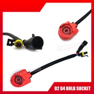 D2 D4 HID Bulb Socket Wire Harness Cable D2S/D2R/D2C/D4S/D4R/D4C (1PCS)