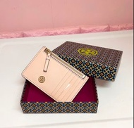 Tory Burch Walker Top Zip Card holder Case in Pink 粉紅色 卡套