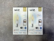 【全新行貨 門市現貨】WiZ Whites Wifi 智能可調光 LED 燈絲燈泡 - 40W C35 E14 螺頭 - 冷暖白光