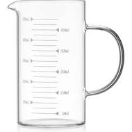 Unbreakable Glass Measuring with V-Shaped Spout and Handle - 500ml (17.5oz) Multipurpose Measuring a