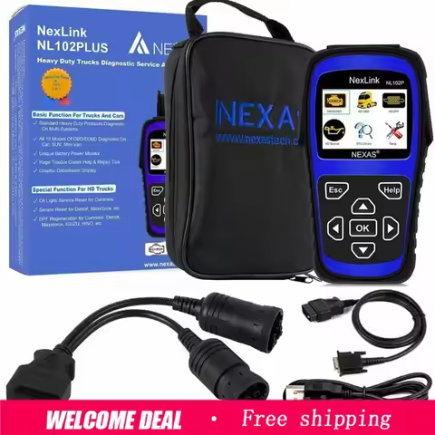 NEXAS NL102 Plus Diesel Heavy Duty Truck OBD Diagnostic Scanner DPF Regen Tools