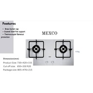 MEXCO 4.5KW Gas Stove Double Burner Gas Stove Build-in / 9.5KG Net Weight （Macro）Gas Stove Double Bu