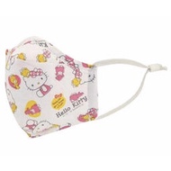 日本限定 SKATER 三麗鷗 HELLO KITTY 凱蒂貓 幼童口罩 紗布口罩 鼻樑壓條立體型口罩 水洗口罩