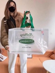 韓國大創大容量透明購物袋1入
