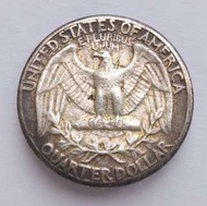 [銀幣]1964年 美國華盛頓 25分美金銀幣一枚