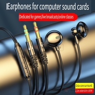 In-Ear Wired Earphone with Mic 3.5mm Dual Plug for PC Laptop Gaming Karaoke Streaming C70