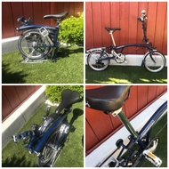 sepeda BROMPTON M6R tempest blue SECOND