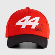 Ferrari F1 Hamilton No. 44 Signature Baseball Cap Red Black Color Matching