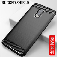 Suitable for 1+6T mobile phone case OnePlus OnePlus 6 protective cover anti-drop silicone brushed carbon fiber pattern s