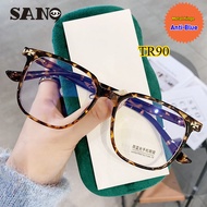 【Replaceable Lenses】COD (San9)New TR90 Rectangle Women's Korean Anti-Blue Eyeglasses For Women#30157