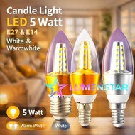 LILIN DECORATIVE CANDLE LIGHT CANDLE BULB 5W E14 / E27