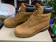 [Timberland] 二手女款小麥黃經典防水靴 黃靴