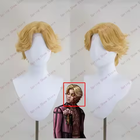 Dead by Daylight The Trickster Ji-Woon Hak Stage General Cosplay Costume Hair Short Gold Styled Hall