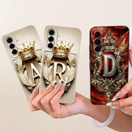 For Samsung Galaxy A17 5G Case SM-A176B Fashion Letters Crown Soft Silicone Anti Drop Cover For Sams