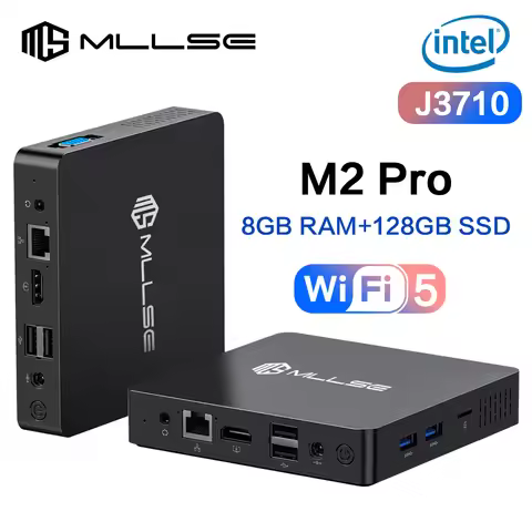 MLLSE Mini PC M2 Pro Intel Gemini Lake Intel J3710 8GB RAM 128GB ROM Dual-Band WiFi 5 Bluetooth 4.2 