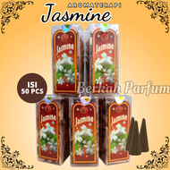 Dupa Hio Wangi Aromaterapi Buhur Kerucut JASMINE/DUPA ARAB MALAYSIA/aroma terapi bakar isi 50pcs