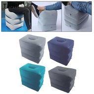 [dksqer] Inflatable Leg Foot Rest Foot Rest Pillow for Travel Accessory Flights Gray
