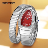 SANDA 1151-2/in stock Original Luxury Women's watch Quartz Watch Waterproof Charm Snake Watch for wo