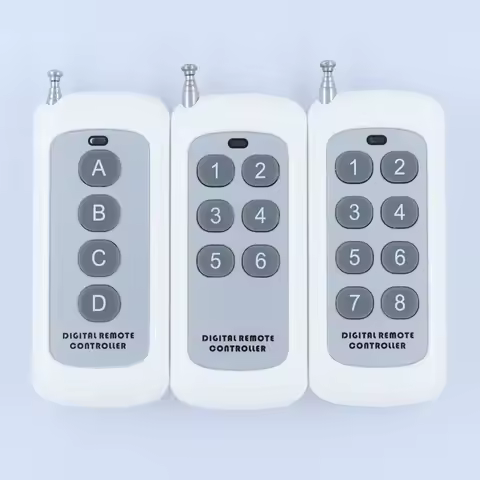 433Mhz Wireless RF Remote Control EV1527 Chip Transmitter 1 2 3 4 5 6 8 Keys Long Range For Smart Ho