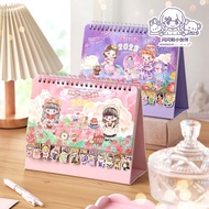 💥Hot sale💥Xinmo Shining2023Year Desk Calendar Cute Cartoon Goo Card Desktop Decoration Student Version Card Book Childre