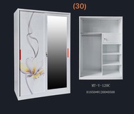 Lemari pakaian besi 2 Pintu Sliding KECIL 120C