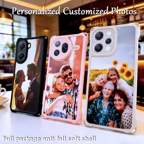 Customized Photo of Four Corner anti Fall Phone Case for Xiaomi Poco X7/X6/X5/X4/X3/X2/Poco M/Poco F