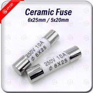 3A / 5A / 13A / 15A Fuse Ceramic Fuse Plug Top 10pcs