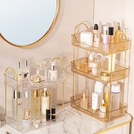 2-Tier Acrylic Cosmetic Rack 3-Tier Luxury Cosmetic Rack Multipurpose Cosmetic Storage Luxury Gold C