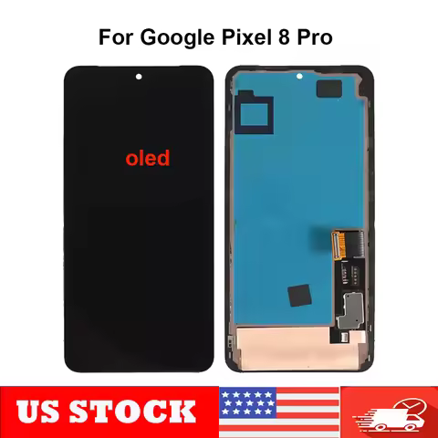 OLED For Google Pixel 8 Pro GC3VE G1MNW Display Touch Screen Digitizer Assembly With Bracket Replace