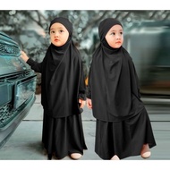 hk3 gamis anak syari naline usia 3 - 5 tahun