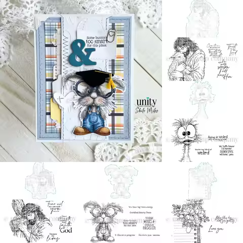 Because He Lives Stamps and Stencil For DIY Scrapbooking Crafts Maker Photo Album Template Handmade 