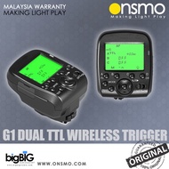ONSMO G1 Dual TTL Wireless Trigger Wides LCD Display 1/8000s HSS 2.4G Wireless Transmission 16 Chann