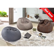 M Furniture Concept,Fabric bean bag,Ready Stock,lazy sofa,Relax sofa,bean bag sofa,japaness Sofa / pu leather Bean Chair