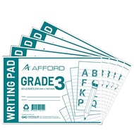 Afford Grade 3 Writing Pad 80LVS 5pads/pack