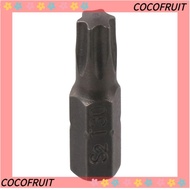 COCOFRUIT 1pc Screw Driver Bit, 25mm Length 1/4 Inch Hex Shank Torx Bits, T6-T40 S2 Alloy Steel 6 Po