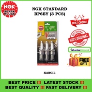 PALAM PENCUCUH NGK  SPARK PLUG BP6EY , (3 PCS) PACK, PERODUA KANCIL 850