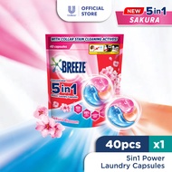 Breeze 5in1 Power Laundry Capsules Sakura Blossom 420g