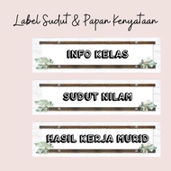 *SOFTCOPY* Label Subjek / Papan Kenyataan — HIASAN & KECERIAAN KELAS (Tema Farmhouse V2)