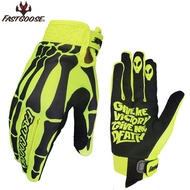 Fastgoose ถุงมือลายโครงกระดูกรถมอเตอร์ไซค์วิบากทางวิบาก MX BMX MTB ATV guantes Moto สัมผัสหน้าจอถุงมือปั่นจักรยาน