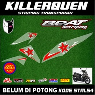 Beat Deluxe Motorcycle sticker transparent sticker Striping (STAL54)