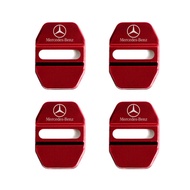 4ชิ้น/ล็อตรถประตูล็อคป้องกันกรอบสแตนเลสสตีลสำหรับ Mercedes Benz W211 W203 W204 W210 W205 W202 W220 W124 W164 W219 W17