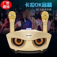 SD306S Speaker Owl Mobile Phone Singing Microphone Dual Speaker Microphone Audio 11.5