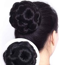 CEUTA Juda Bun Extension For Women Readymade Bun Bridal Hair Bun Extension Faux Bun Synthetic Hair B