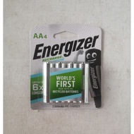 Energizer Recharge Extreme AA x 04 2300mAh 1.2V NiMHRechargeable Batteries NH15EBP4